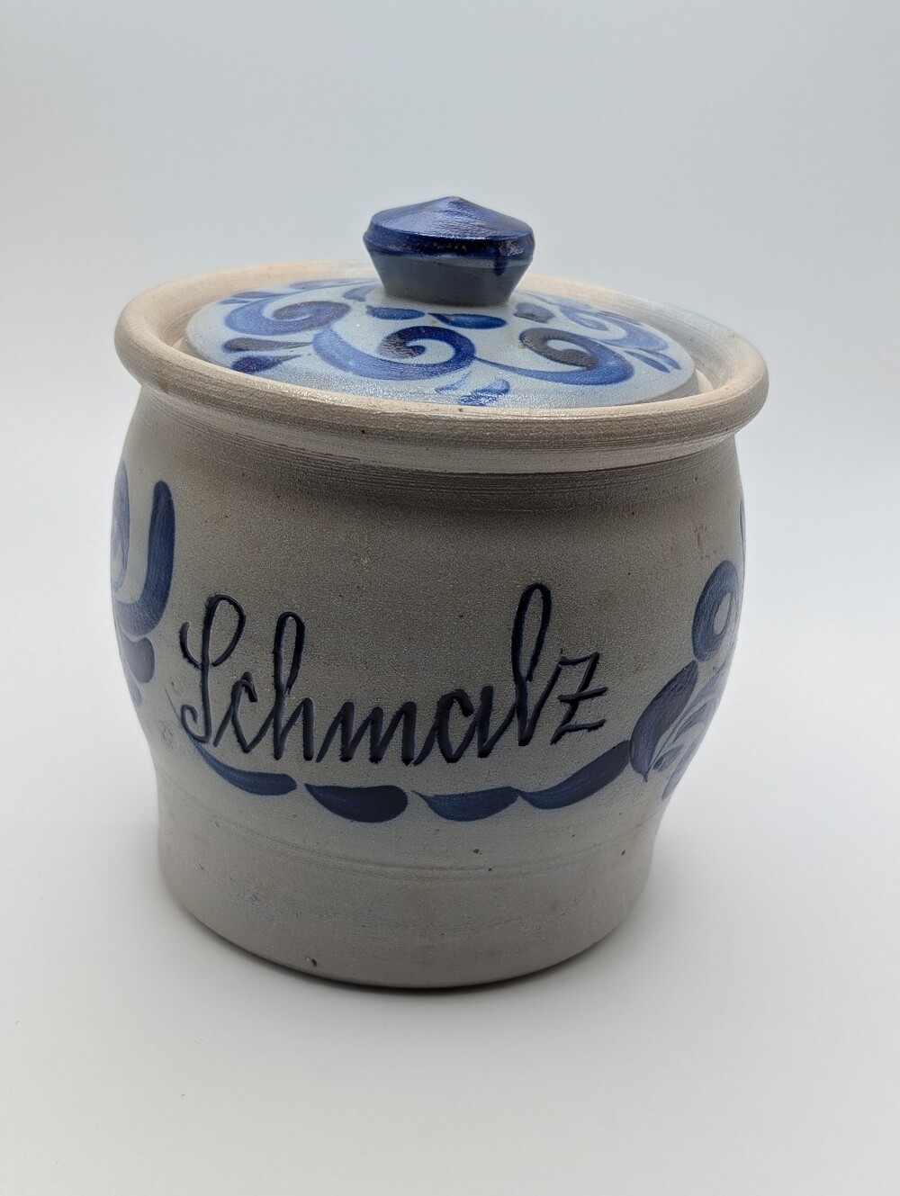 German Salt Glazed Stoneware Crock - Picture 2 of 9